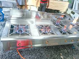 Stainless steel combined cooking range - Image 2