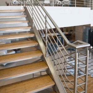 Stainless steel staircase railing