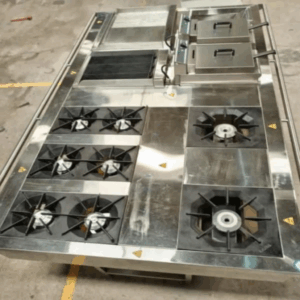 Stainless steel combined cooking range