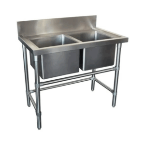 Stainless steel double bowl sink